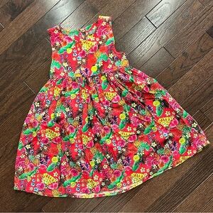 Losan Colorful Floral Kids Dress